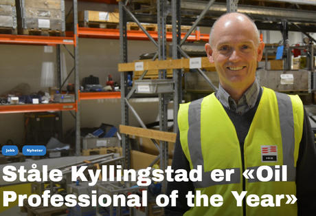 Ståle er «Oil Professional of the Year»